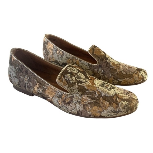 Gentle Souls by Kenneth Cole Eugene Floral Tapestry Retro Flat Loafers Size 8.5 - Picture 1 of 16